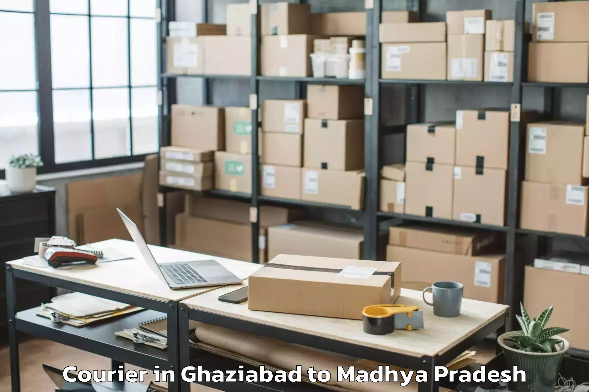 Book Ghaziabad to Maksi Courier Online